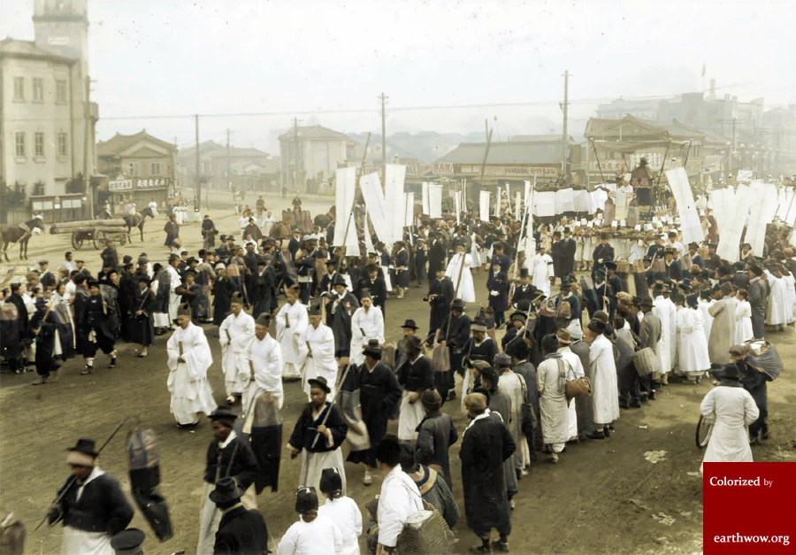 1925년, 조선귀족 송병준의 장례식