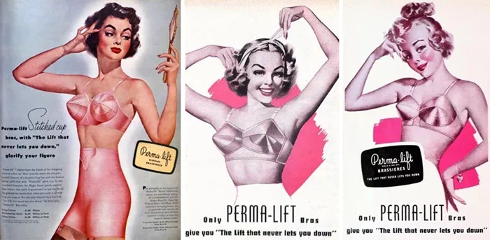 1941년, 펄마리프트(Perma-lift) 사가 출시한 '불릿 브라(Bullet Bra)'는 단어 뜻 그대로 총알 형태의 브래지어였다. 3