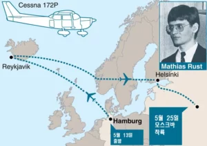 하지만 1987년 5월 28일, 서독 함부르크 출신의 마티아스 러스트(Mathias Rust)라는 18세 소년이 단발엔진 경비행기 '세스나 172 스카이호크(Cessna 172 Skyhawk)'를 몰고 크렘린궁 인근에 착륙하며 철의 장막의 방공망을 뚫어버린 충격적인 사건이 발생했다. 15