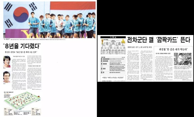 2002년 한일월드컵(공식 명칭: 2002 FIFA World Cup Korea/Japan™)이 열린 2002년 5월 31일부터 6월 30일까지 동아일보 헤드라인 모음. 83