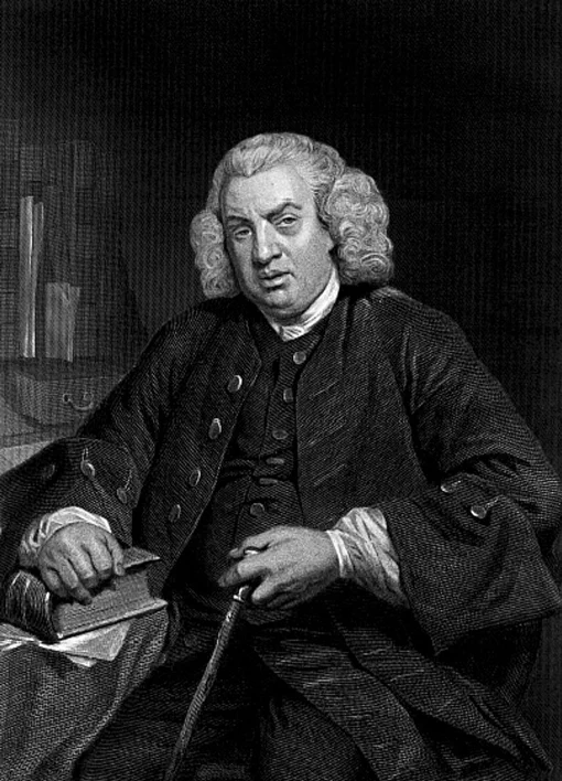 18세기 영국의 시인이었던 새뮤얼 존슨(Samuel Johnson)은 처음으로 영어사전(Dictionary of the English Language)을 만든 것으로 유명하다. 1