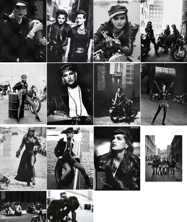 독일 출신의 사진작가 피터 린드버그(Peter Lindbergh, 1944~2019)는 미국판 보그(Vogue US) 1991년 9월호에 실릴 화보를 촬영하기 위해 '세계에서 가장 섹시한 슈퍼모델 8명'을 불러 모았다. 3