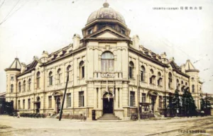 일제시대인 1930년대, 부산 거리의 근대건축물과 풍경이 인쇄된 사진엽서. 좀 더 보기 편하게 채색작업을 해보았다. 7