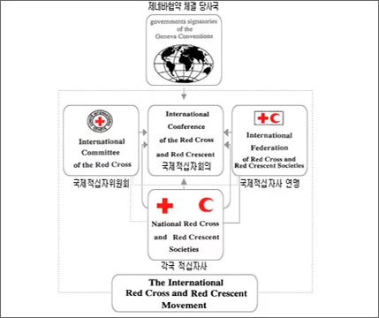 국제적십자운동(International Red Cross and Red Crescent Movement)은 1836년 스위스 출신의 장 앙리 뒤낭(Jean Henri Dunant, 1828~1910)에 의해 창시되었고, 이는 '인도주의 운동' 을 의미한다. 1