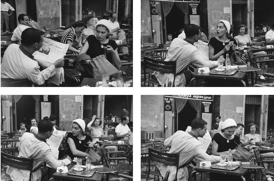 1951년, 23세의 미국인 여행자 니날리 크레이그(Ninalee Craig)가 이탈리아 피렌체(Firenze)의 분수대에 앉아 휴식을 취하고 있다. 75